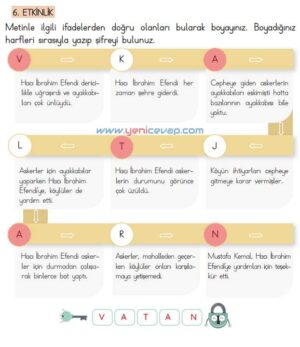 4. Sınıf Türkçe Kitabı Sayfa 60 61 62 63 Cevapları Meb
