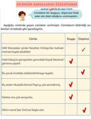 3. Sınıf Türkçe Kitabı Sayfa 54 56 59 Cevapları Meb