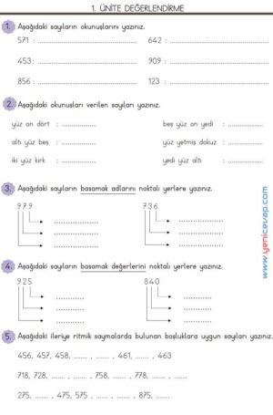 3. Sınıf Matematik Kitabı Sayfa 56 57 58 Cevapları Meb