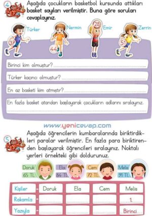 2. Sınıf Matematik Ders Kitabı Sayfa 57 58 60 61 Cevapları Meb
