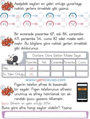 2. Sınıf Matematik Ders Kitabı Sayfa 62 65 66 67 Cevapları Meb