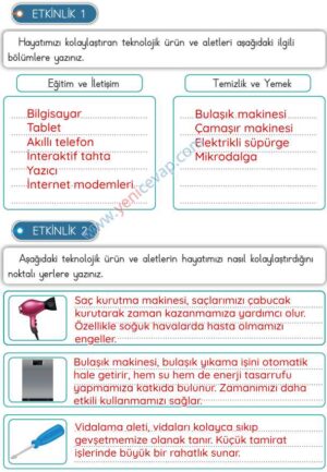 3. Sınıf Hayat Bilgisi Kitabı Sayfa 68 70 71 74 Cevapları Meb