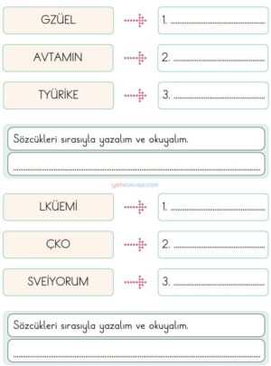 Karışık Harfleri Düzenle