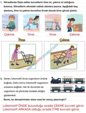 3. Sınıf Fen Bilimleri Kitabı Sayfa 69 72 73 74 76 Cevapları Meb