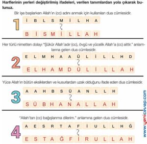 4. Sınıf Din Kültürü Kitabı Sayfa 21 23 24 25 26 Cevapları Meb