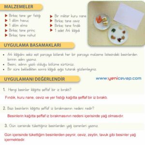 4. Sınıf Fen Bilimleri Kitabı Sayfa 46 47 48 49 50 Cevapları Meb