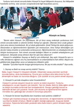 4. Sınıf İnsan Hakları Kitabı Sayfa 32 33 34 35 Cevapları Meb