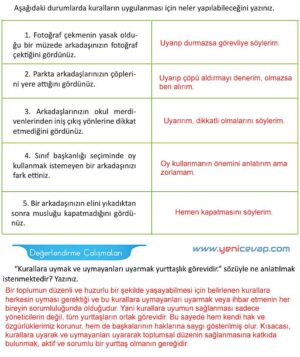 4. Sınıf İnsan Hakları Kitabı Sayfa 80 81 82 83 Cevapları Meb