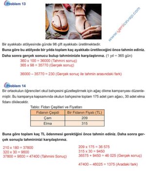 5. Sınıf Matematik 1. Kitap Sayfa 122 123 126 127 Cevapları Meb