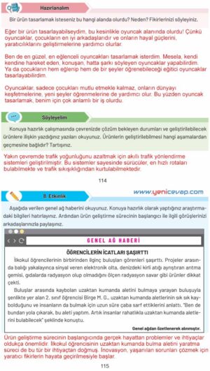 4. Sınıf Sosyal Bilgiler Kitabı Sayfa 113 114 115 Cevapları Hecce Yayınları
