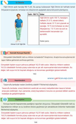 4. Sınıf Sosyal Bilgiler Kitabı Sayfa 142 143 144 145 Cevapları Hecce Yayınları