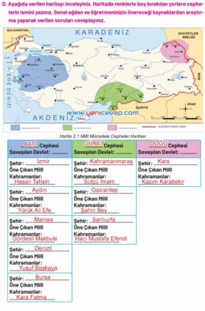 4. Sınıf Sosyal Bilgiler Kitabı Sayfa 63 64 66 67 69 Cevapları Hecce Yayınları