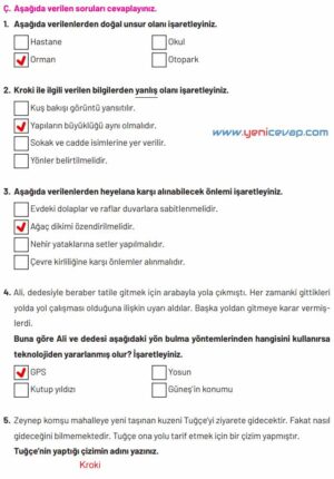 4. Sınıf Sosyal Bilgiler Kitabı Sayfa 95 96 97 Cevapları Hecce Yayınları