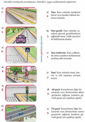 4. Sınıf Trafik Güvenliği Kitabı Sayfa 12 13 14 15 Cevapları Meb