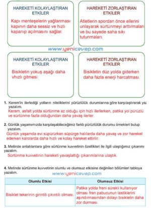 5. Sınıf Fen Bilimleri 1. Kitap Sayfa 77 78 79 80 81 Cevapları Meb