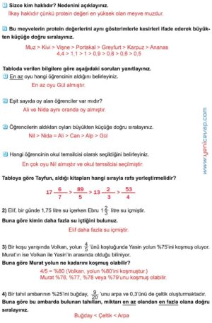 5. Sınıf Matematik 2. Kitap Sayfa 47 48 49 50 52 53 Cevapları Meb