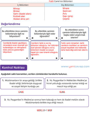 5. Sınıf Din Kültürü Kitabı Sayfa 172 173 174 178 179 Cevapları Meb