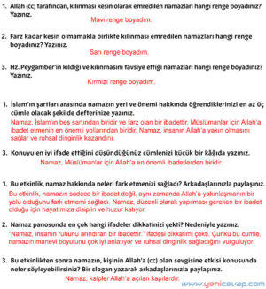 5. Sınıf Din Kültürü Kitabı Sayfa 60 61 62 63 64 65 70 Cevapları Meb
