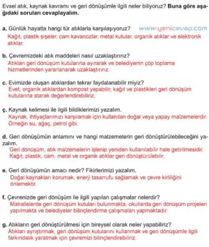 5. Sınıf Fen Bilimleri 2. Kitap Sayfa 136 137 138 139 140 144 146 Cevapları Meb
