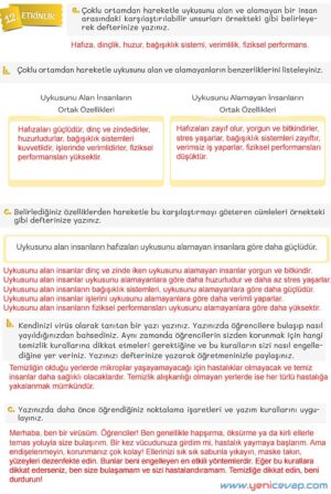 5. Sınıf Türkçe 2. Kitap Sayfa 146 147 148 149 Cevapları Meb