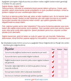 5. Sınıf Türkçe 2. Kitap Sayfa 152 153 154 155 Cevapları Meb