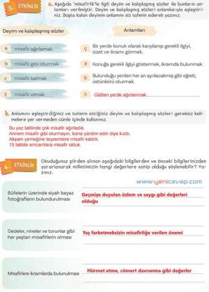 5. Sınıf Türkçe 2. Kitap Sayfa 29 30 31 32 Cevapları Meb
