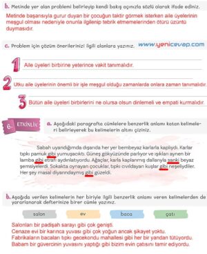 5. Sınıf Türkçe 2. Kitap Sayfa 65 68 70 71 Cevapları Meb