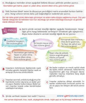 5. Sınıf Türkçe 2. Kitap Sayfa 87 88 89 90 Cevapları Meb