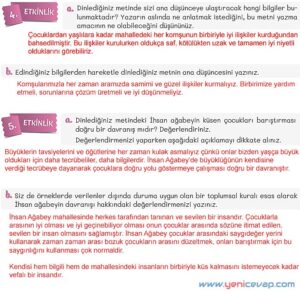 5. Sınıf Türkçe 2. Kitap Sayfa 95 96 97 98 Cevapları Meb