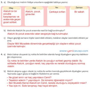 5. Sınıf Türkçe 1. Kitap Sayfa 126 127 129 130 131 Cevapları Meb