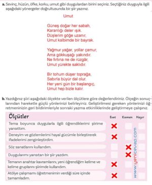5. Sınıf Türkçe 1. Kitap Sayfa 179 180 183 184 185 Cevapları Meb