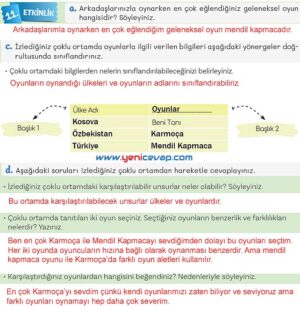 5. Sınıf Türkçe 1. Kitap Sayfa 47 48 49 51 Cevapları Meb