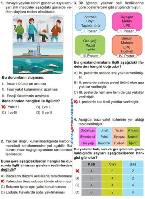 6. Sınıf Fen Bilimleri Kitabı Sayfa 123 124 125 126 127 Cevapları Meb