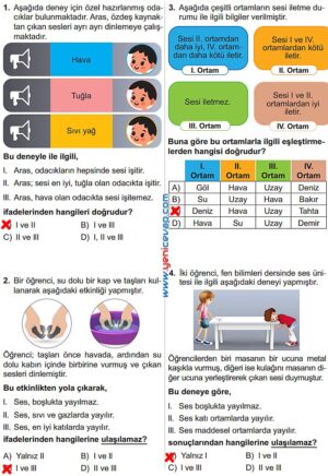 6. Sınıf Fen Bilimleri Kitabı Sayfa 134 135 136 137 138 Cevapları Meb