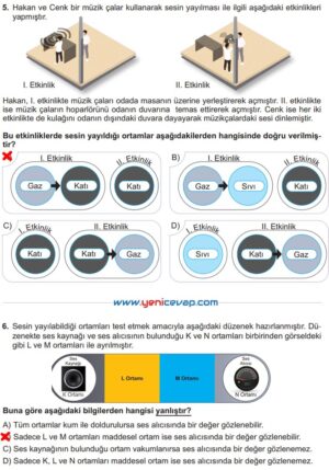 6. Sınıf Fen Bilimleri Kitabı Sayfa 139 140 141 142 143 144 Cevapları Meb