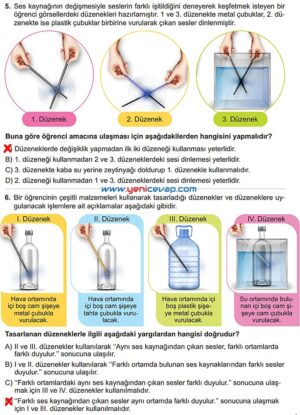 6. Sınıf Fen Bilimleri Kitabı Sayfa 145 146 147 148 149 Cevapları Meb