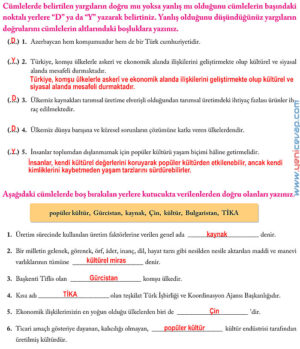 6. Sınıf Sosyal Bilgiler Kitabı Sayfa 273 274 275 276 277 Cevapları Evos