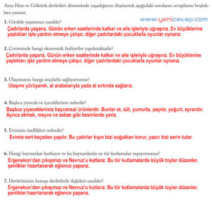 6. Sınıf Sosyal Bilgiler Kitabı Sayfa 45 46 47 48 50 51 52 53 Cevapları Evos