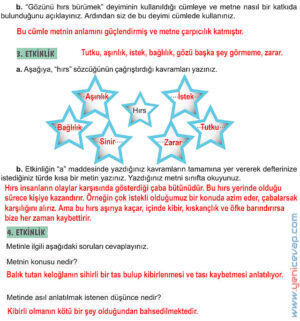 6. Sınıf Türkçe Kitabı Sayfa 126 127 128 129 130 Cevapları Meb