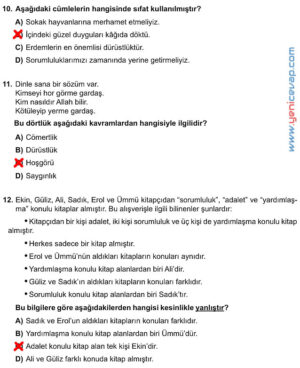 6. Sınıf Türkçe Kitabı Sayfa 132 133 134 136 138 Cevapları Meb