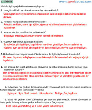 6. Sınıf Türkçe Kitabı Sayfa 139 140 141 142 145 Cevapları Meb
