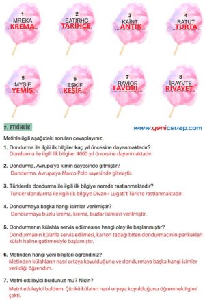 6. Sınıf Türkçe Kitabı Sayfa 190 191 192 193 194 Cevapları Meb
