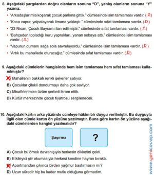 6. Sınıf Türkçe Kitabı Sayfa 196 197 198 200 201 202 Cevapları Meb