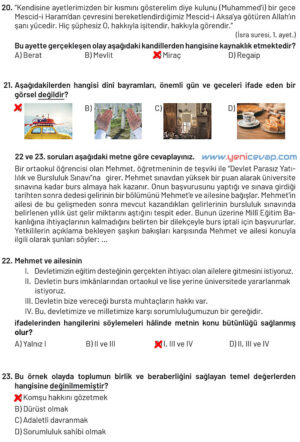 6. Sınıf Din Kültürü Kitabı Sayfa 130 135 137 141 142 143 144 145 Cevapları Meb