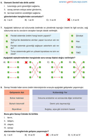7. Sınıf Sosyal Bilgiler Kitabı Sayfa 210 211 212 213 216 217 218 Cevapları Yıldırım