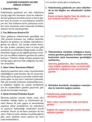 7. Sınıf Türkçe Kitabı Sayfa 227 228 229 232 233 236 237 Cevapları Meb