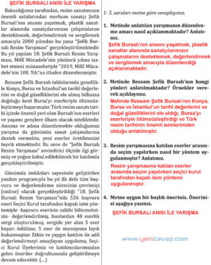 7. Sınıf Türkçe Kitabı Sayfa 256 257 260 261 Cevapları Meb