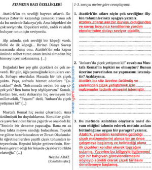 7. Sınıf Türkçe Kitabı Sayfa 68 69 70 71 74 75 78 80 Cevapları Meb