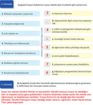 7. Sınıf Türkçe Kitabı Sayfa 81 82 83 84 86 87 88 89 Cevapları Meb